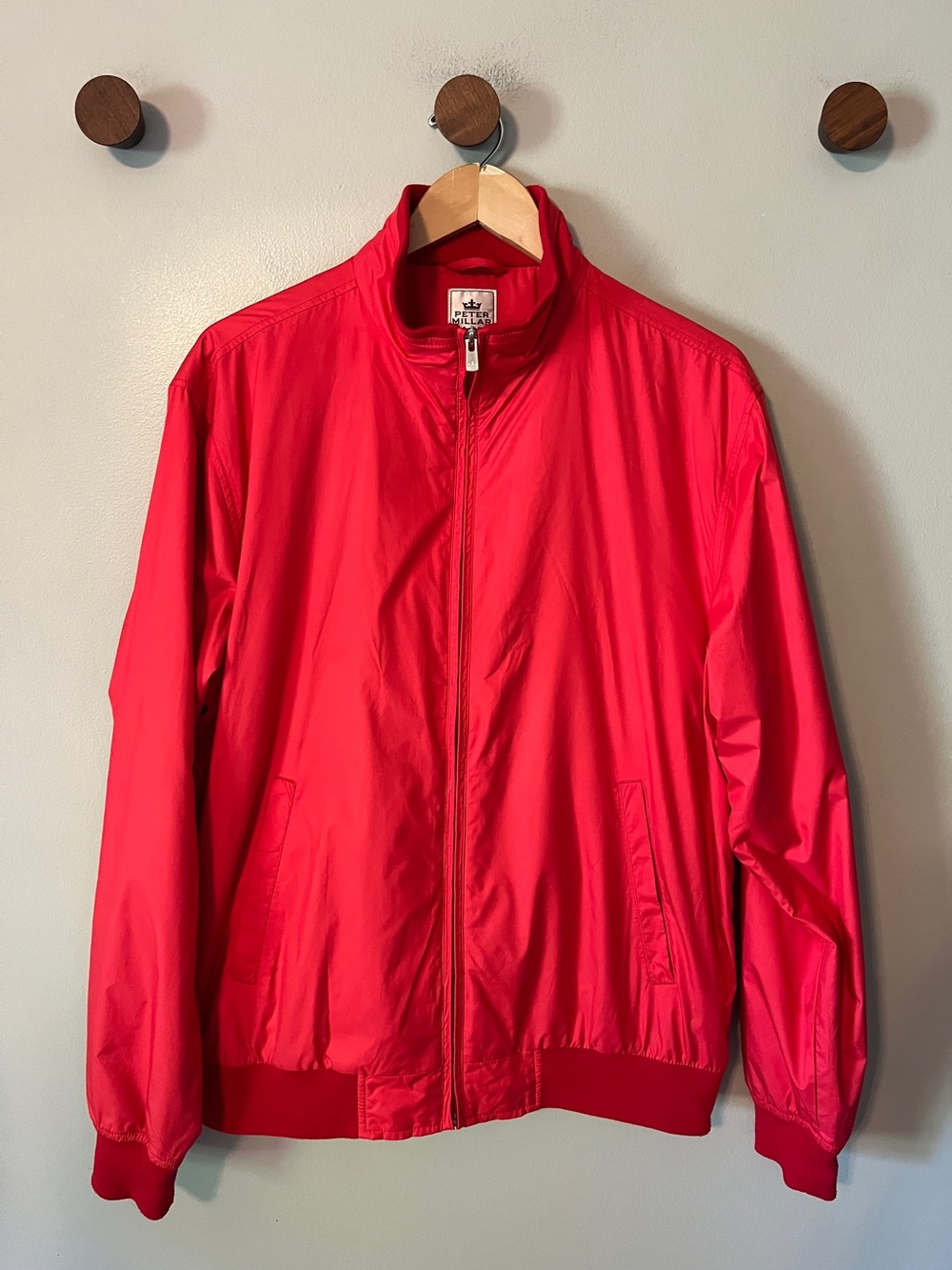 Peter Millar Windbreaker Golf Jacket Red men’s Medium
